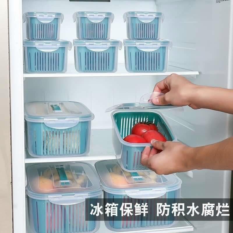 Bộ 5 Hộp Đựng Thực Phẩm Tiện Dụng - Có Khay Ráo Nước