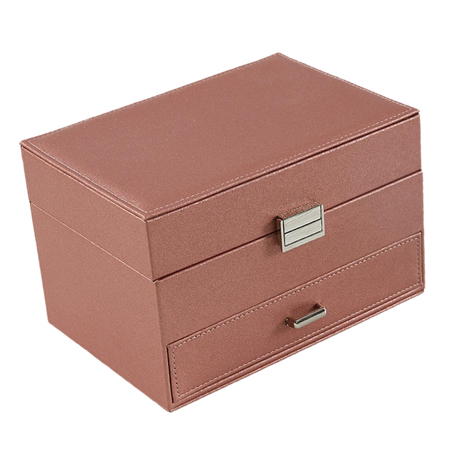Jewelry Box Jewelry Case with Drawers Earrings Bracelets Rings Large Storage Capacity Necklace Organizer Jewelry Organizer for Women Girls