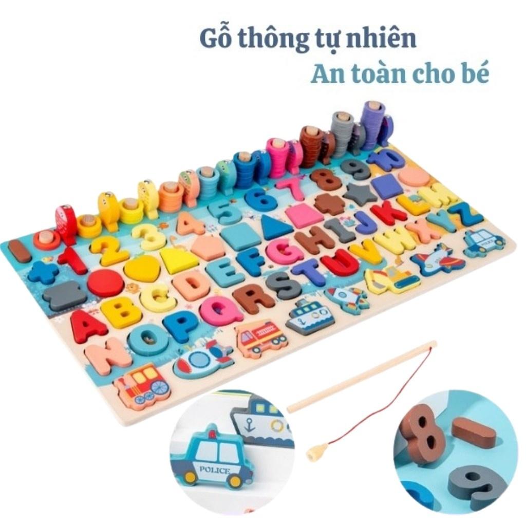 BẢNG SỐ VÀ CÂU CÁ BẰNG GỖ THÔNG MINH