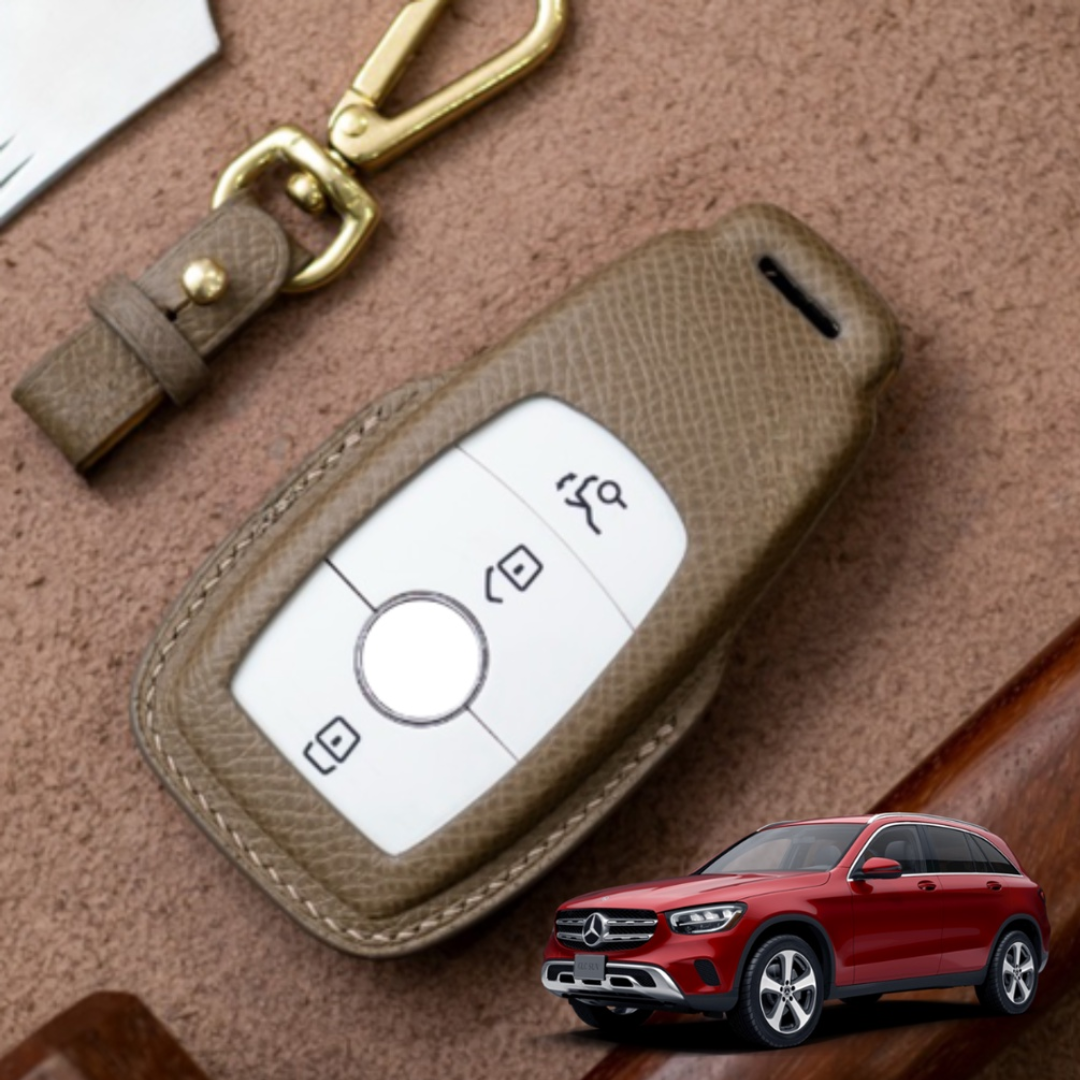 Bao Da Chìa Khóa ô tô MERCEDES BENZ GLC 200  | Bọc chìa khóa ô tô da thật khâu tay