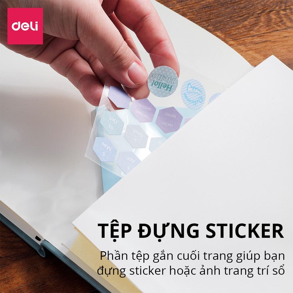 Sổ Tay Bìa Da Kẻ Ngang A5 B5 80gsm 192 / 240 Trang Cao Cấp Deli - Chống Nước Làm Quà Tặng Sang Trọng - Phù Hợp Làm Sổ Kế Hoạch Planner, Nhật Kí, Tập Vở Ghi Chép Bullet Journal - EN039 / EN040