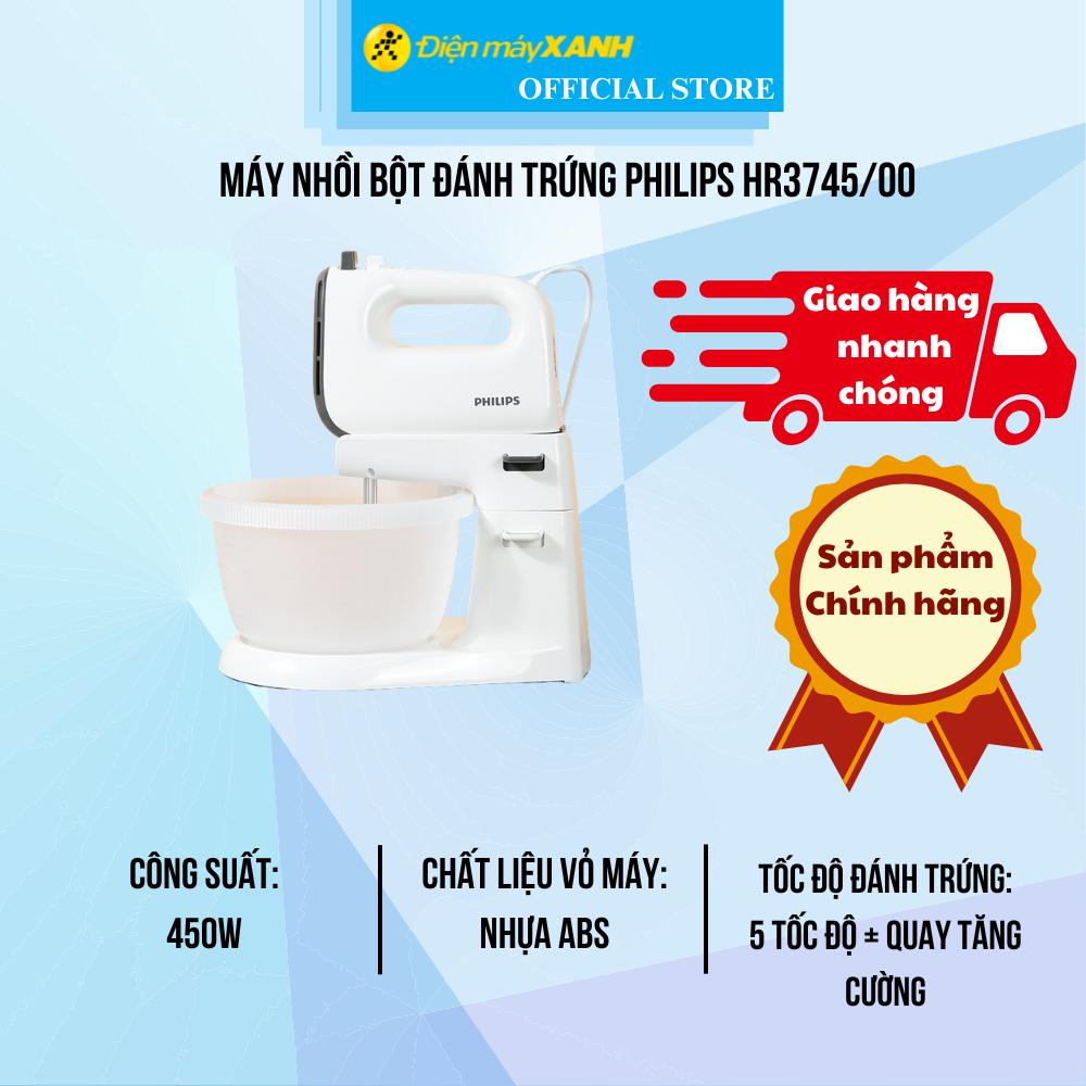Máy nhồi bột đánh trứng Philips HR3745/00 - Hàng Chính Hãng