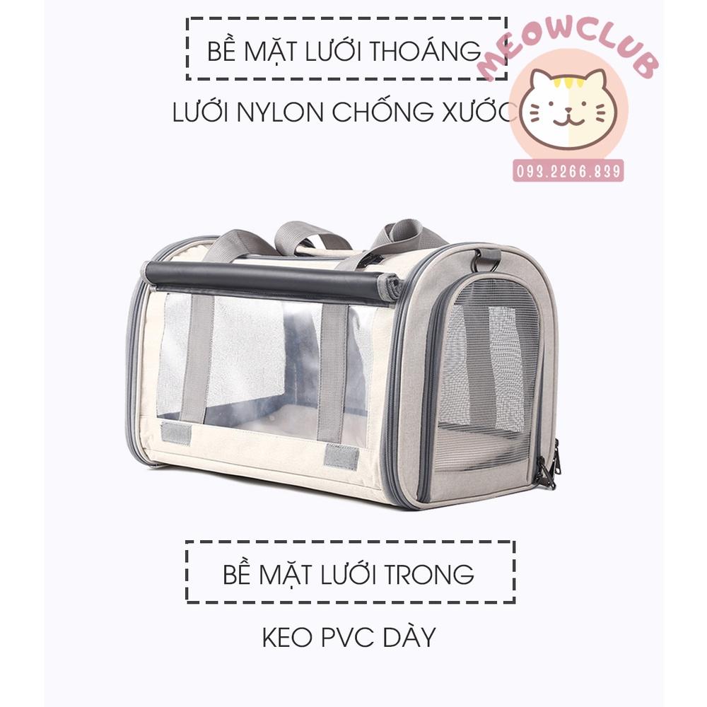Túi Dã Ngoại Thú Cưng Size Lớn Dạng Lưới Thoáng Khí Cho Chó Mèo Đỡ Stress Khi Đi Ô Tô, Khám Bệnh, Đi Chơi