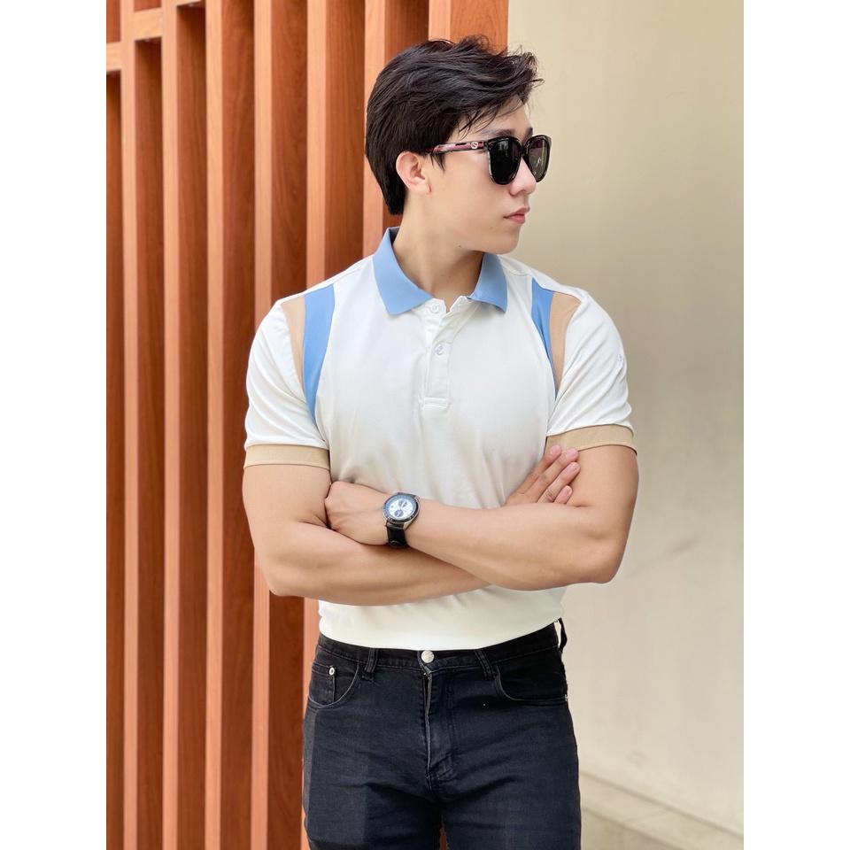 ÁO THUN NAM CỔ TRỤ FORM ÔM BODY THỜI TRANG NAM CÁ TÍNH SIÊU HOT - THỜI TRANG LUXURY CHUẨN NÉT