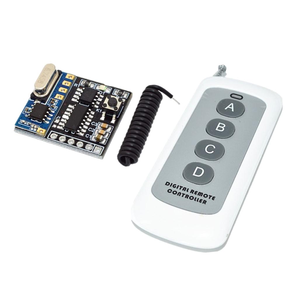 4ch Rf Wireless 433mhz Remote Control Switch Relay Transmitter with Receiver