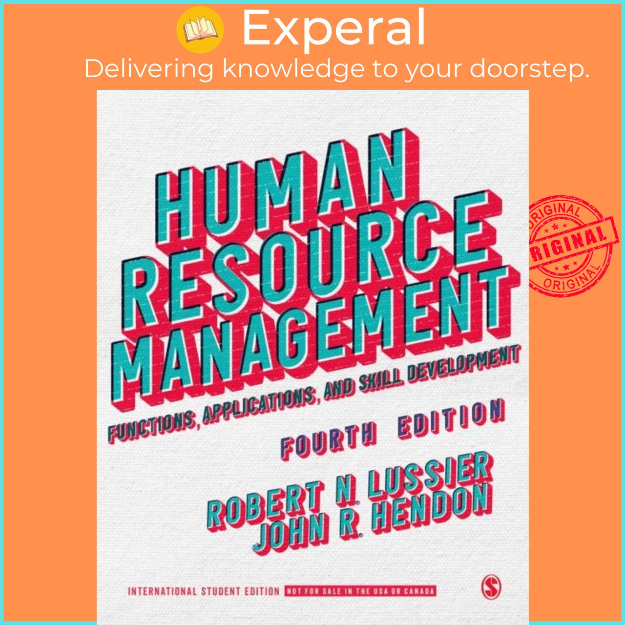 Sách - Human Resource Management - International Student Edition - Function by Robert N. Lussier (UK edition, paperback)