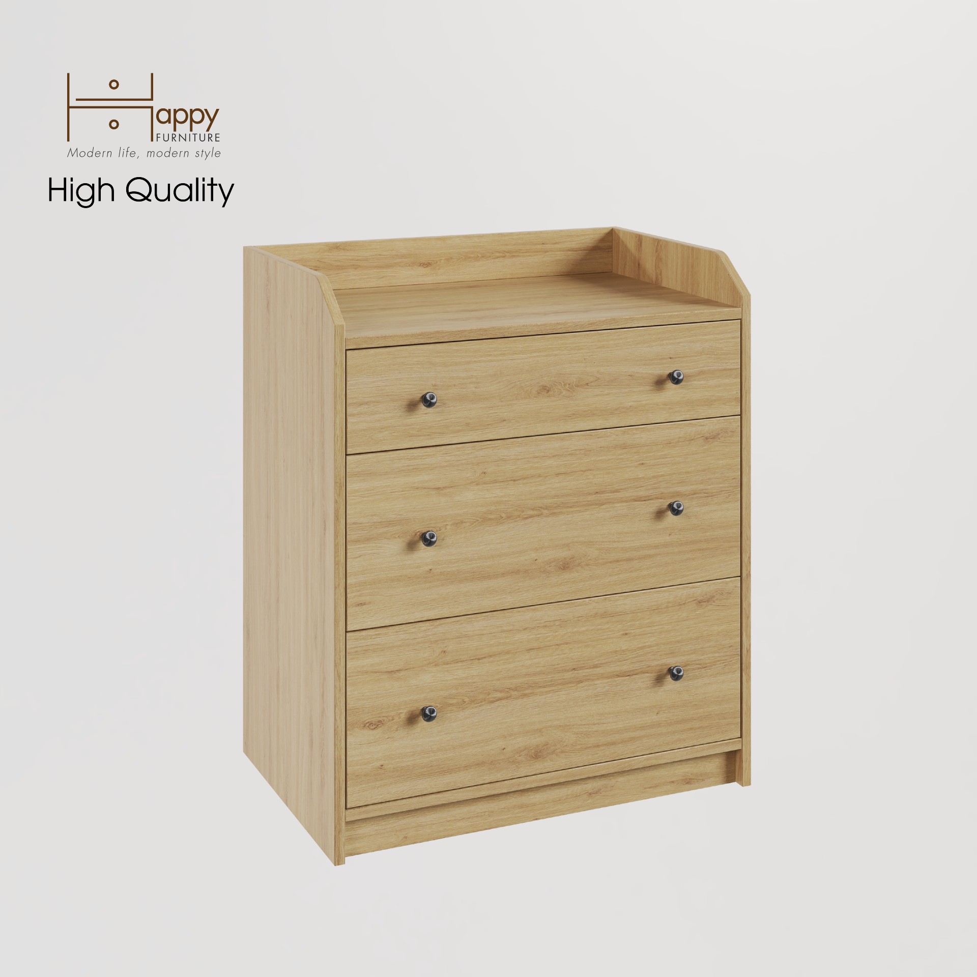 [Happy Home Furniture] CANA,  Tủ 3 tầng ,  70cm x 46cm x 84cm ( DxRxC), THK_008