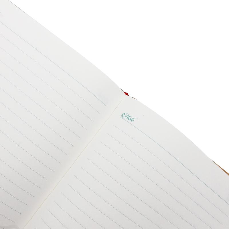 Sổ Bìa Da Kẻ Ngang Có Chấm 200 Trang 80gsm - The Sun ST 09-22