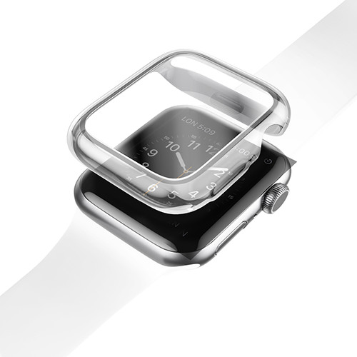 Ốp Case và Kính Cường Lực Trong Suốt Garde Hybrid cho Apple Watch Size 40/ 44mm_ Hàng Chính Hãng