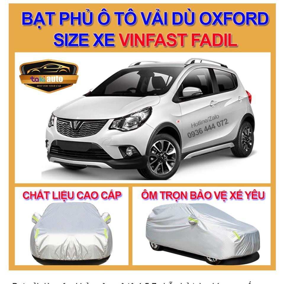 Bạt phủ xe ô tô Vinfast Fadil 4,5 chỗ cỡ nhỏ , áo trùm phủ kín bảo vệ loại vải dù oxford