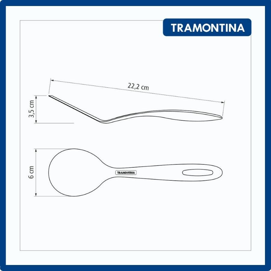 Dụng Cụ Lật Bánh 22cm Tramontina Nhựa PA Cao Cấp Chịu Nhiệt Nhập Khẩu Chính Hãng Brazil