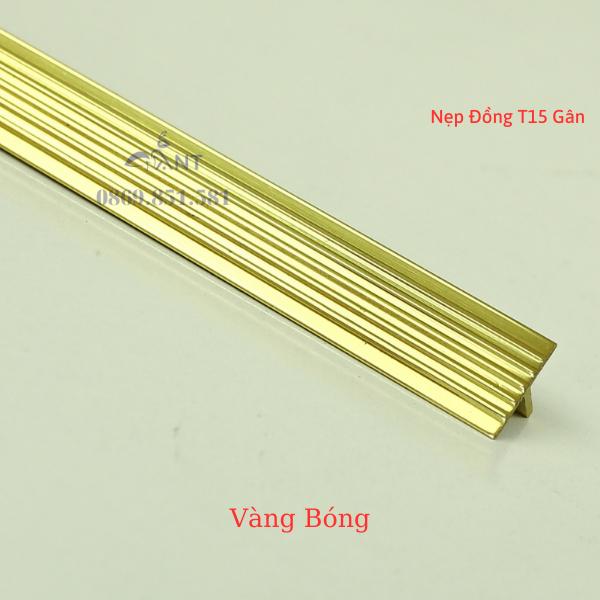 Nẹp Đồng T15 Gân đủ màu, Nẹp đồng chữ T,  Nẹp đồng chống trơn,giá