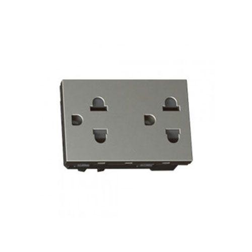 Ổ cắm đôi 3 chấu có màng che 654326 Legrand
