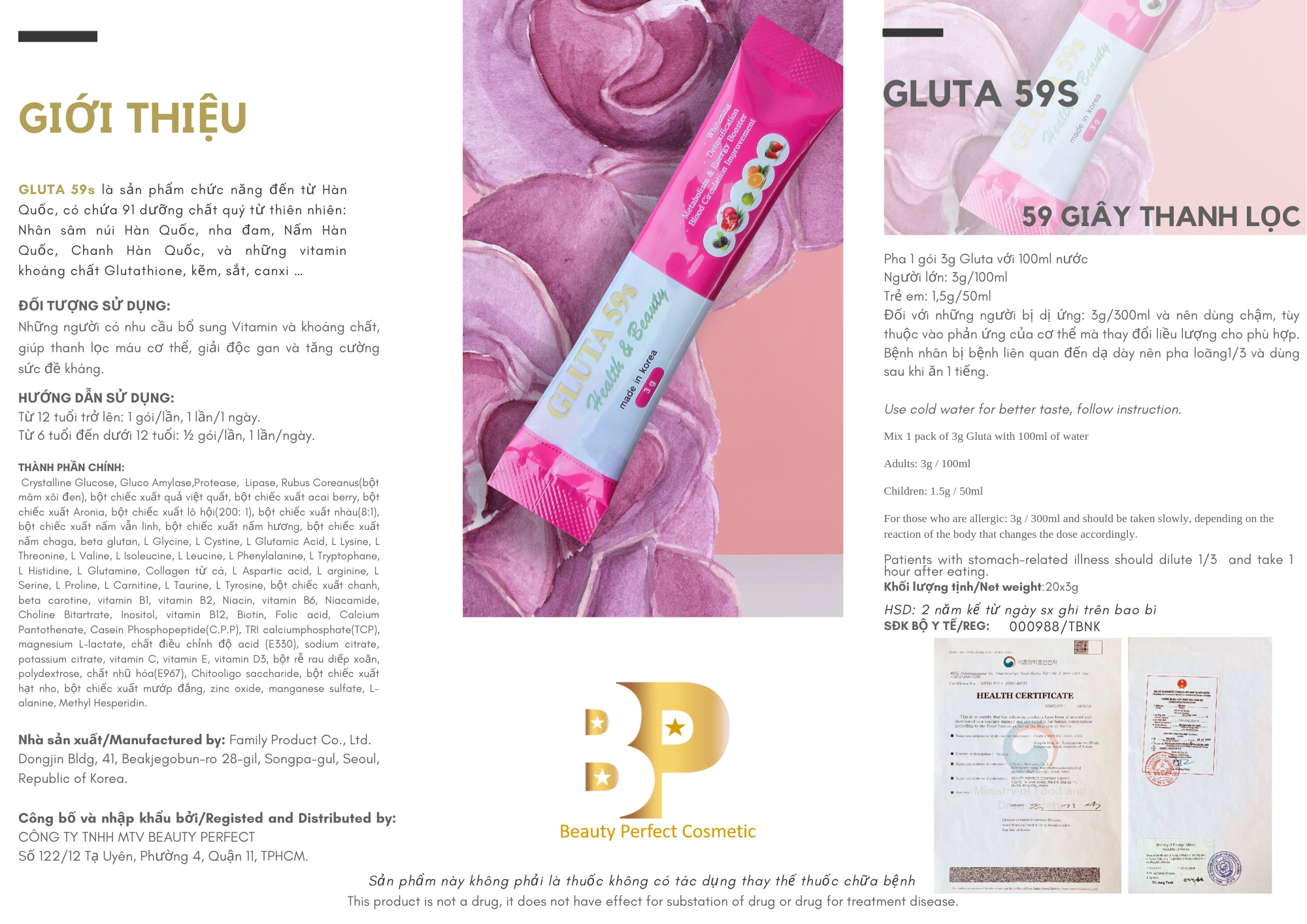 Thức Uống Thải Độc GLUTA 59S