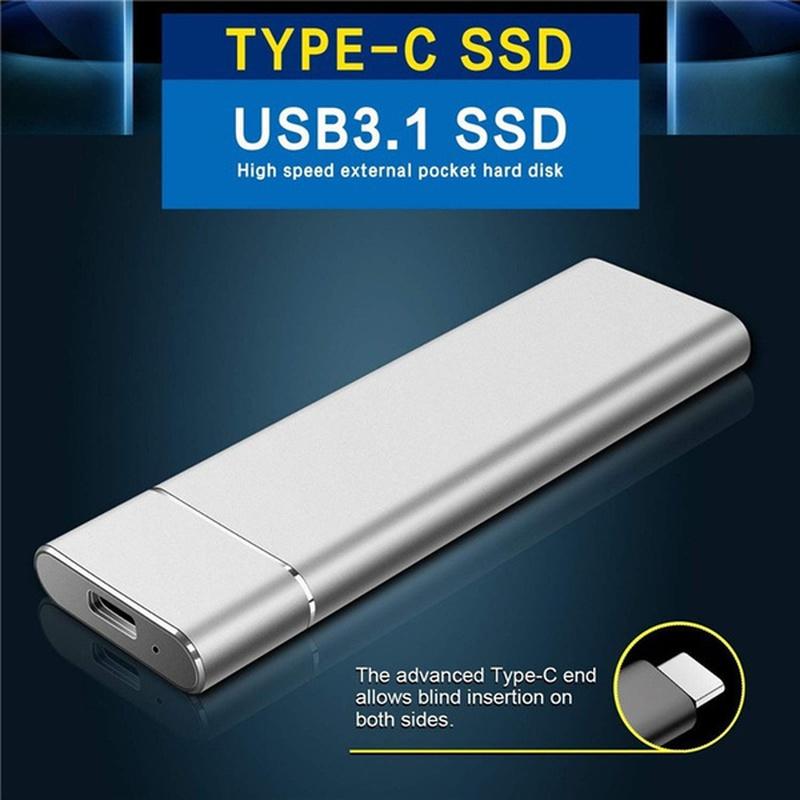 SSD Bên ngoài 500GB 1TB Drive Solid Drive ổ đĩa Flash Typable Typec USB USB Mini Slim Transfer High Transfer FLASH MOMIME MOMITE Màu sắc: 500GB màu đỏ