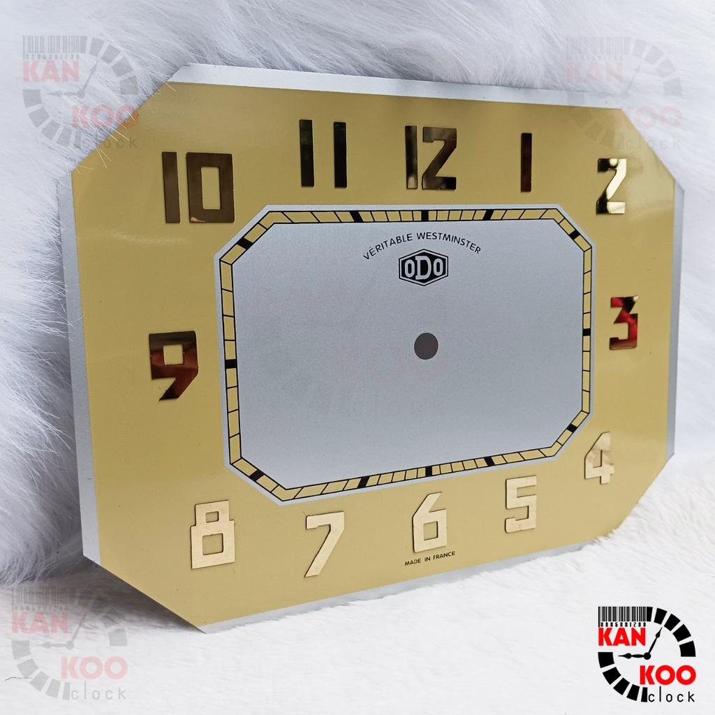 Mặt số nhôm đồng hồ treo tường cổ Odo, mặt bát giác ngang Kankoo Clock bao gồm viền