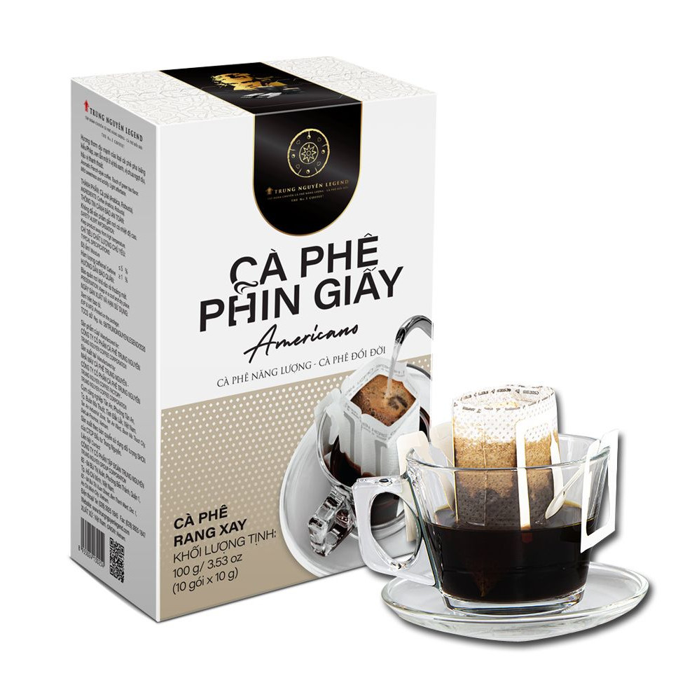 (Combo 3 Hộp Fusion Vietnamese và Americano) cà phê phin giấy Trung Nguyên