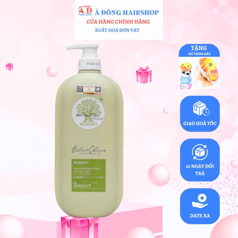 BỘ DẦU GỘI XẢ BIOTIN COLLAGEN VOUDIOTY MỀM MƯỢT, NGĂN RỤNG CHO DA ĐẦU DẦU NHỜN 1000ML