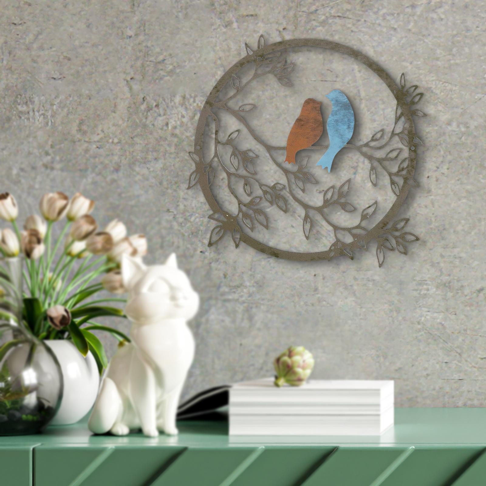Decorative Bird Wall Silhouette Iron Metal Wall Art for Party Home Decor