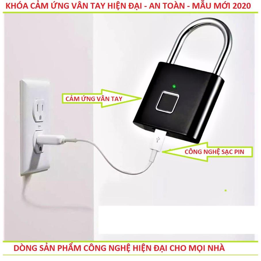 Khóa cửa cảm ứng vân tay thông minh mẫu mới loại tốt hàng cao cấp