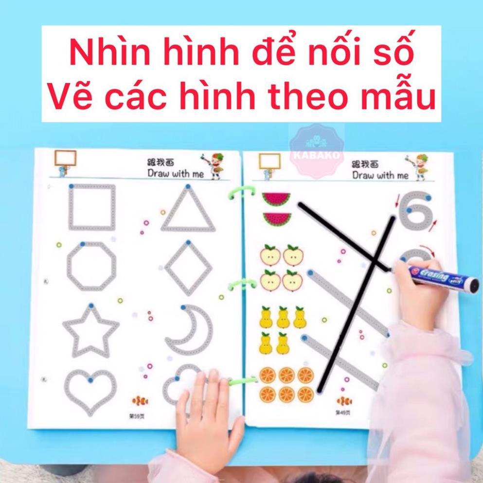 Tập tô vẽ thông minh xóa được, luyện cho bé cầm bút và phát triển tư duy