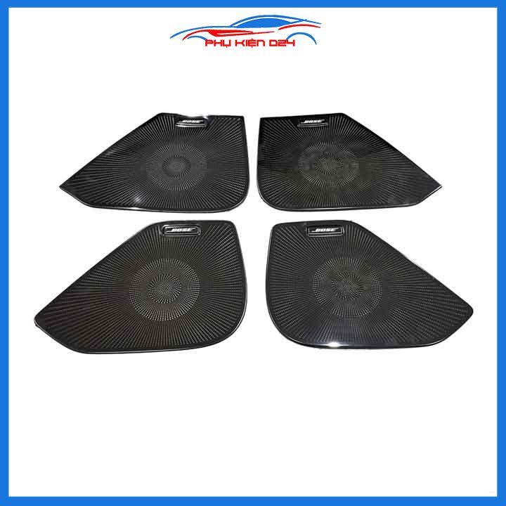 Bộ ốp màng loa vân Titan cho xe CX-8, CX8 2018-2019-2020-2021-2022 chống xước trang trí nội thất ô tô