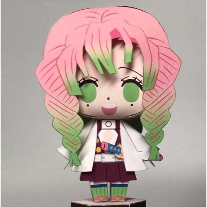 Mô hình giấy Chibi Tanjiro Kamado ver 2  Demon Slayer Kimetsu no Yaiba   Kit168 Shop mô hình giấy