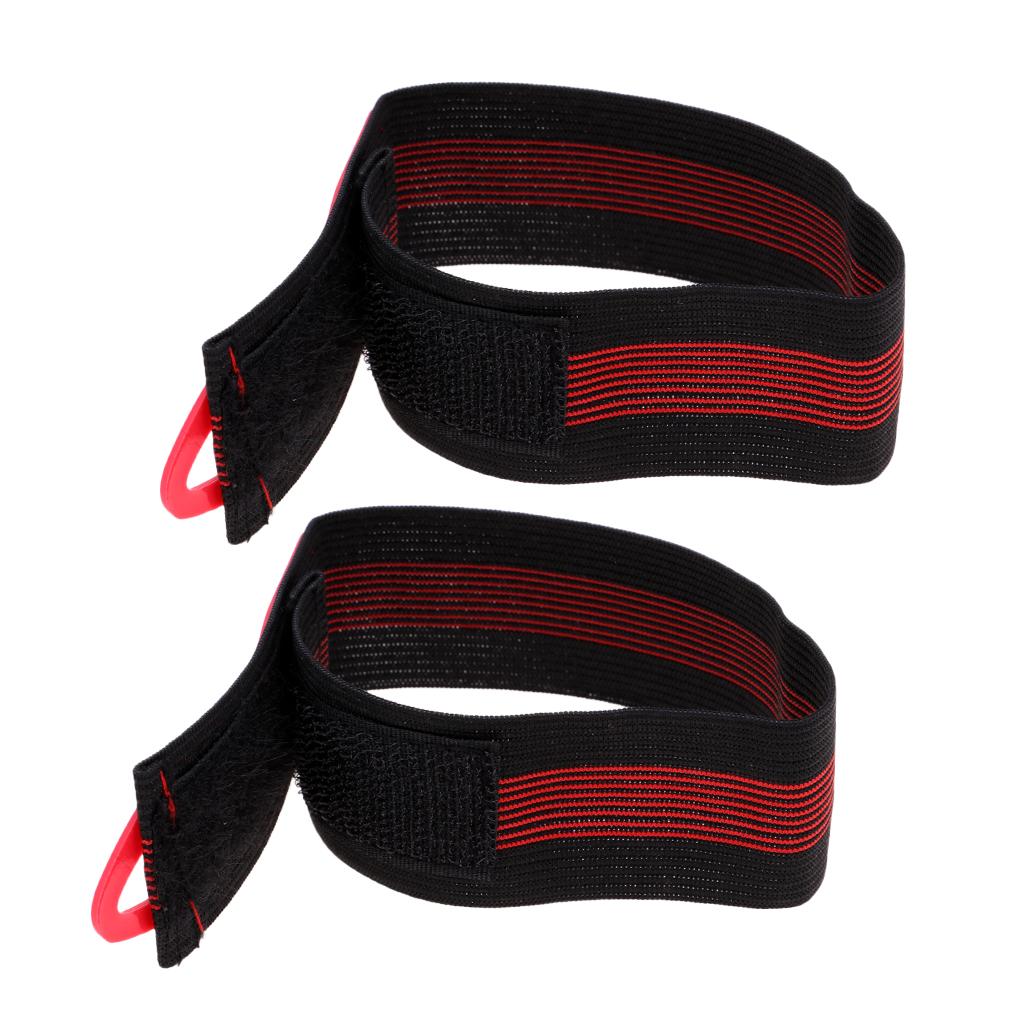 2xBicycle Ankle Leg Strap Cycling Bike Riding Pants Band Leg Strap Red