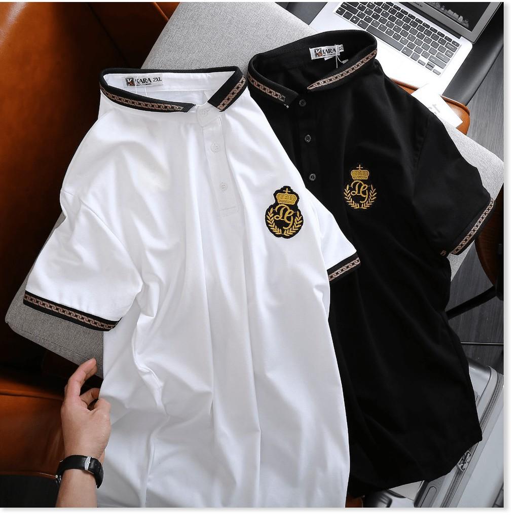 ÁO THUN CỔ TRỤ NAM NỮ,MÀU SẮC SANG TRỌNG,THIẾT KẾ HỌA TIẾT SIÊU NGẦU LANA FASHION