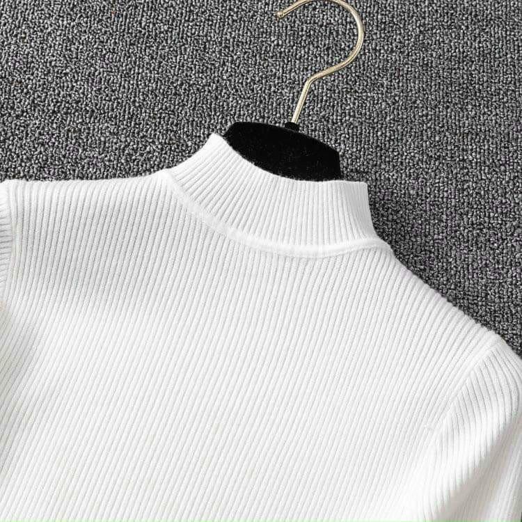 Áo Len Cổ 3 Phân chất len tăm mềm mịn Free size Ôm Sát Người 344