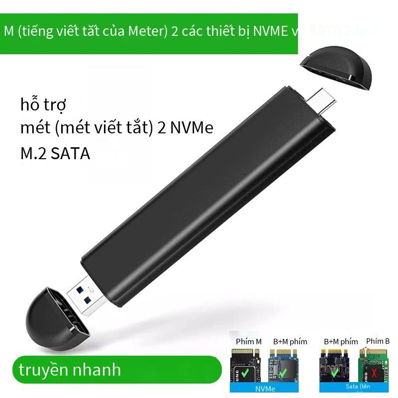 Hộp đĩa cứng giao thức kép M.2 SSD Nvme NGFF giá thấp nhất sata giao diện ngoài m.2 sang usb/type-c