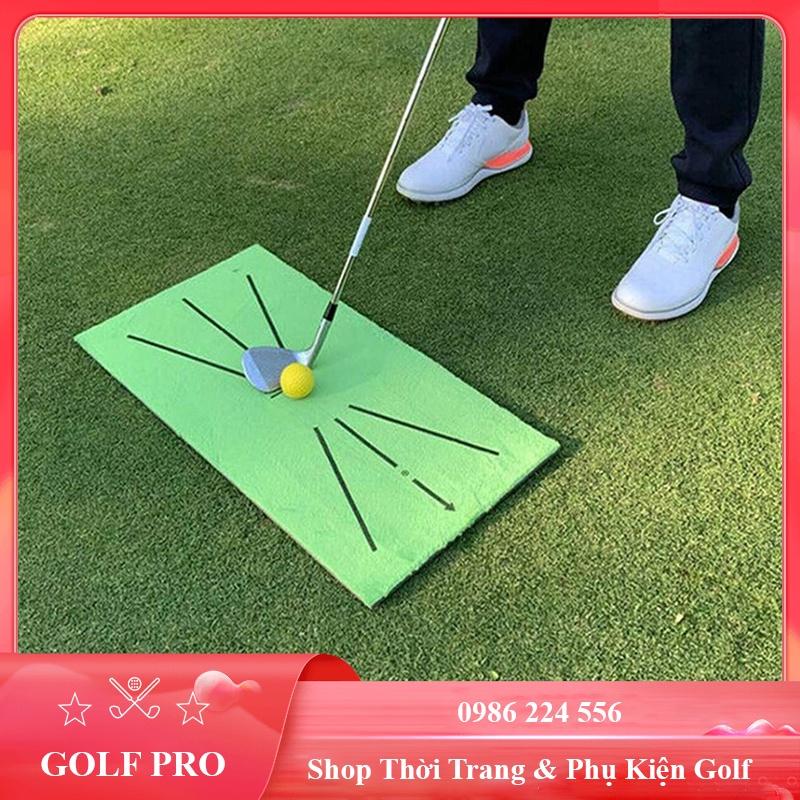 Thảm Tập Swing golf Batting Mat PGM Tại Nhà Ngoài Trời Di Động Mini Có Vạch Định Hướng Phát Bóng TT008 - Hàng Chính Hãng