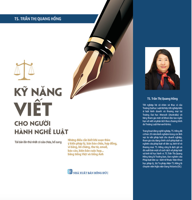 Kỹ Năng Viết Cho Người Hành Nghề Luật - TS. Trần Thị Quang Hồng - Tái bản - (bìa mềm)
