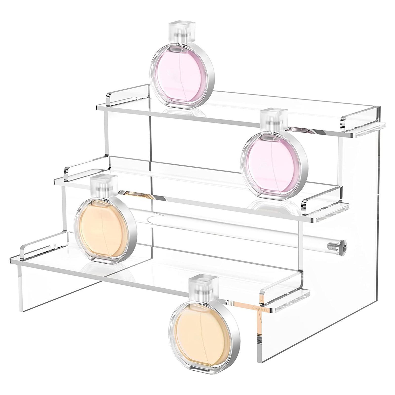 3 Tier Acrylic Display Riser Stand Dessert Cake Stand Multifunctional Sturdy Practical Jewellery Display Stand for Action Figure Toys Model