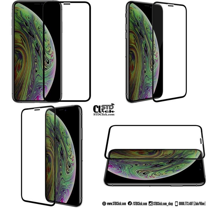 KÍNH CƯỜNG LỰC DÀNH CHO ĐIỆN THOẠI IPHONE X - XS - XR - XS MAX NILLKIN 3D CP+MAX CÓ MÀNG LOA