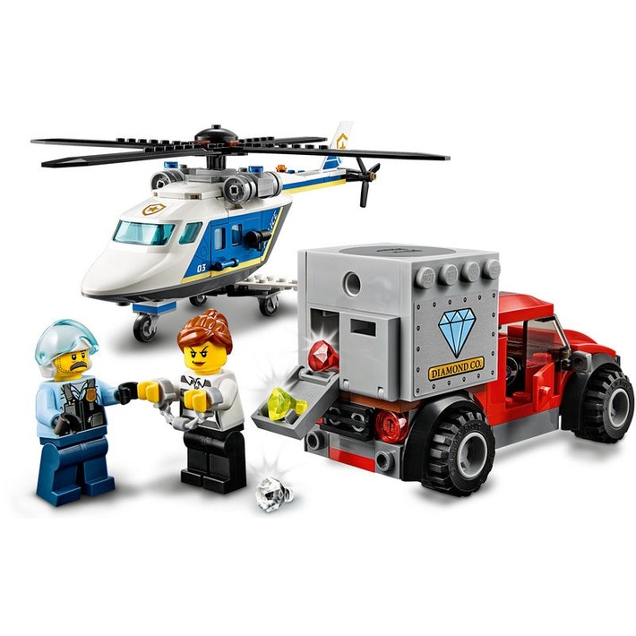 Mô hình đồ chơi lắp ráp LEGO CITY Trực Thăng Truy Bắt Tội Phạm 60243 ( 212 Chi tiết )