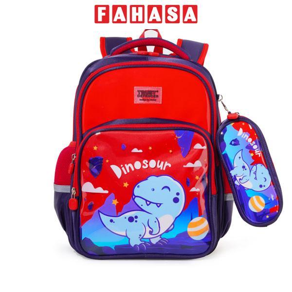 Ba Lô Học Sinh Dino - Mr.Vui 1062 - Màu Xanh Đen + Đỏ