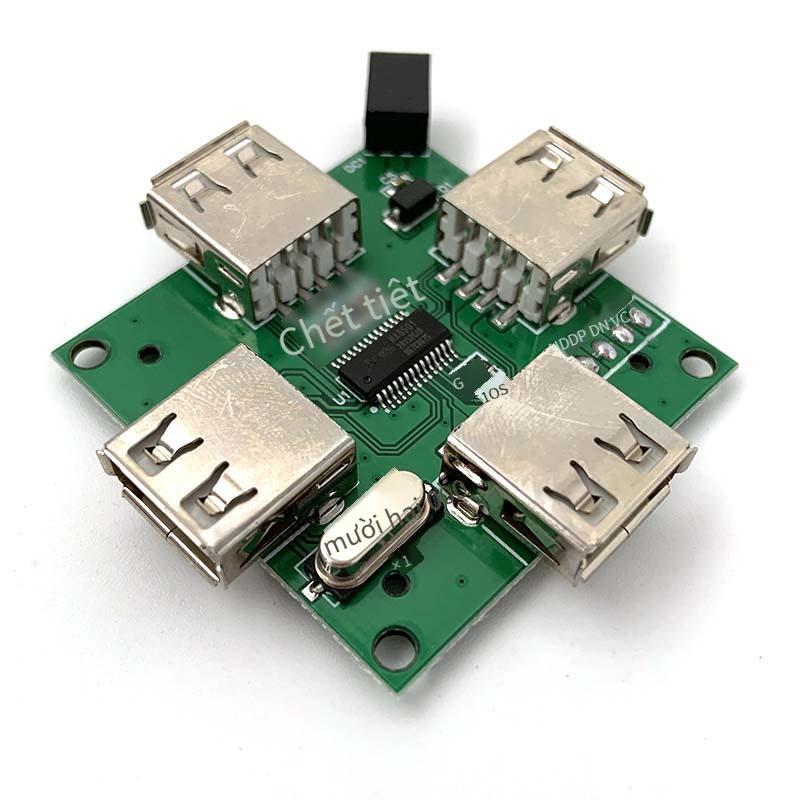 Quảng cáo bốn cổng vuông với nguồn điện usb hub mở rộng phát triển và thiết kế giải pháp bảng mạch pcba