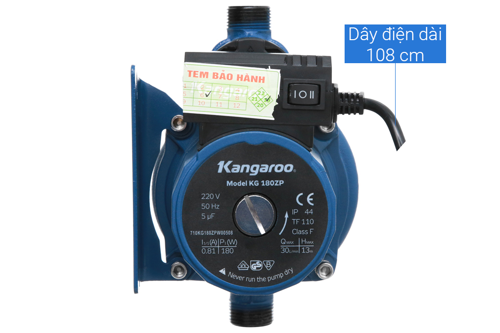 Máy Bơm Nước Tuần Hoàn 180W Kangaroo KG180ZP