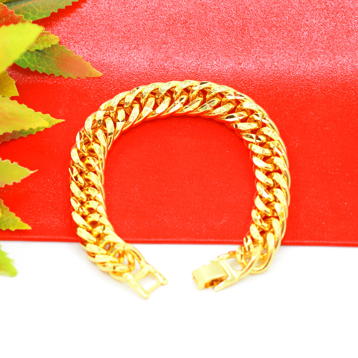 Vòng Tay, Lắc Tay Nam Nữ Xi Mạ Vàng Cao Cấp 24k - Trang Sức Hava Hong Kong - HVLT37