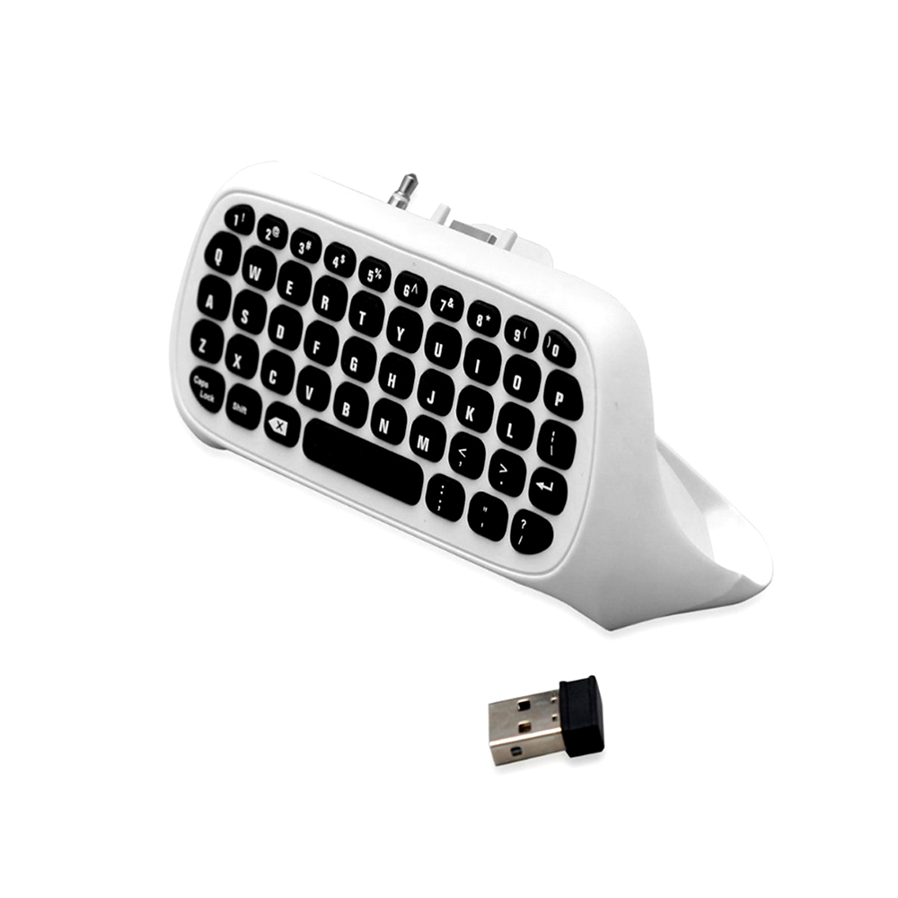 Bàn phím Chatpad mini không dây 2.4G với giắc cắm âm thanh 3,5 mm thay thế cho XBox One / Slim / Elit