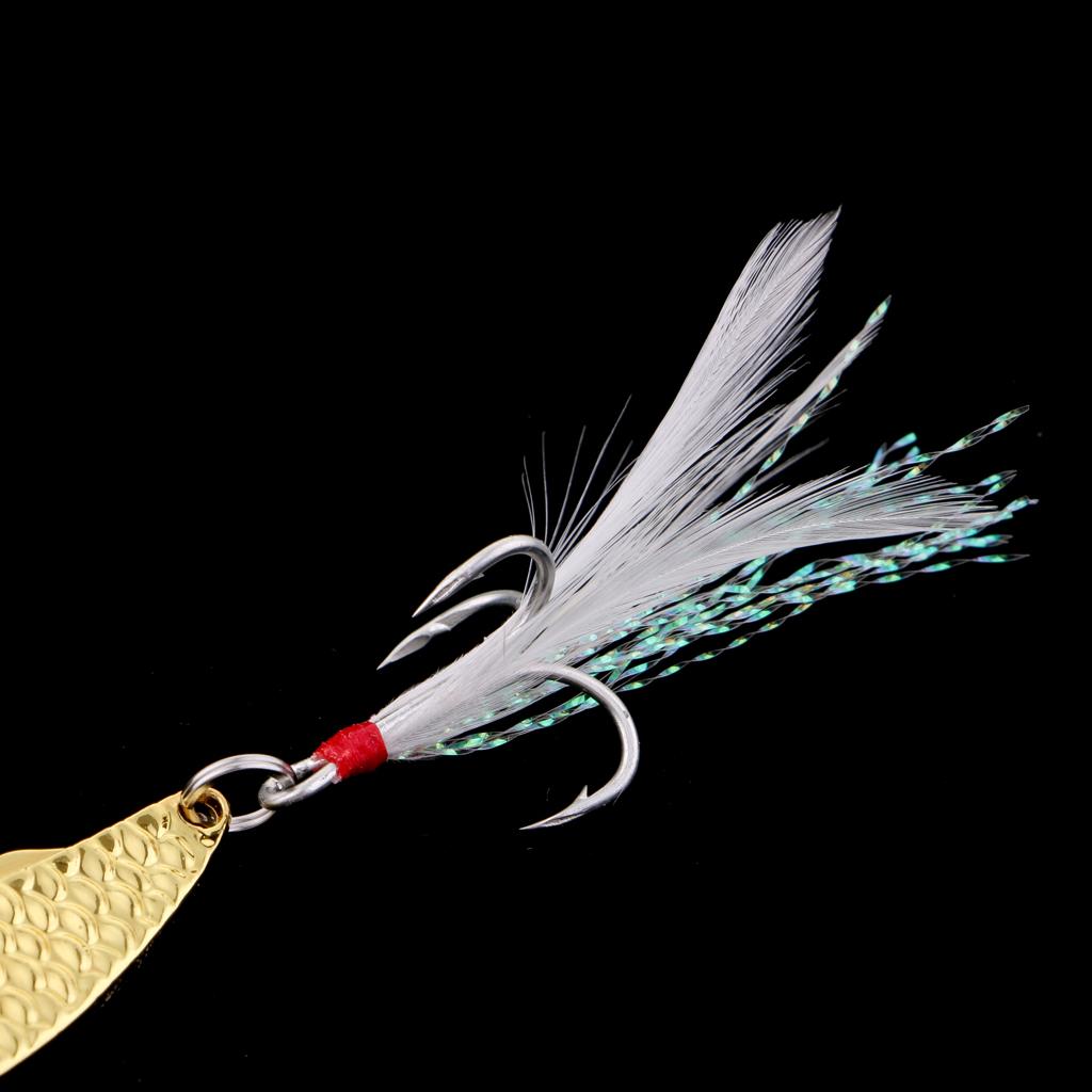 5pcs Sequin Spoon Fishing Lure Casting Jigging Bass Bait VIB Swimbait