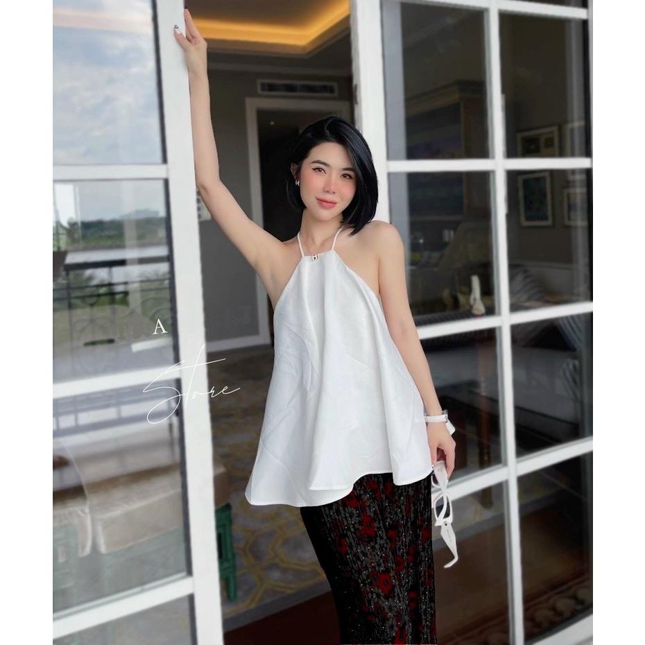 Đồ bộ nữ quần ống suông rộng áo yếm (freesize dưới 58kg) * Set đồ bộ nữ mùa hè