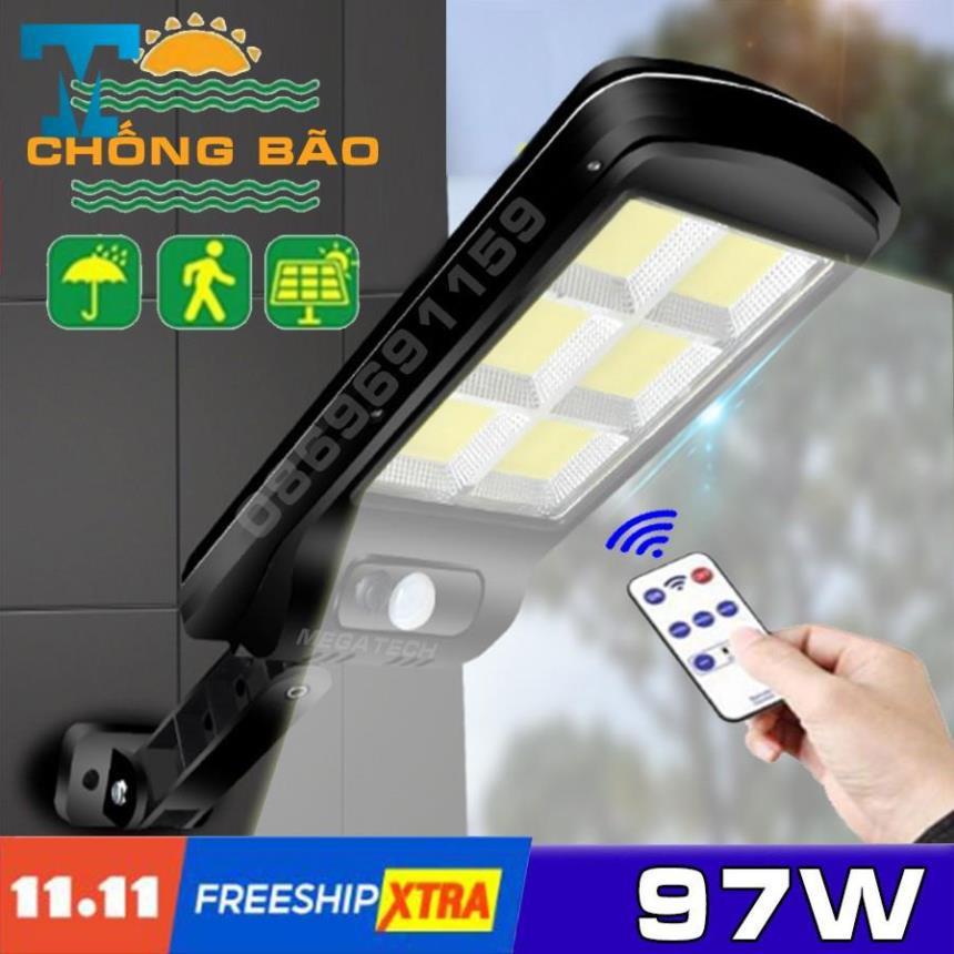 Đèn năng lượng mặt trời sân vườn solar light chống bão 150W