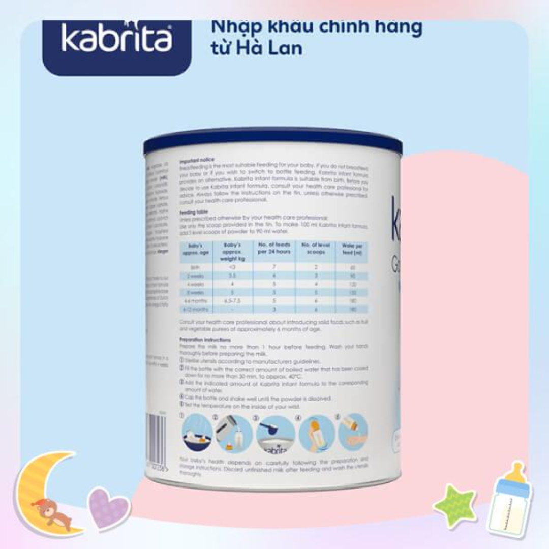 [DATE 2025] Sữa dê Kabrita số 1 cho trẻ - Lon 400g