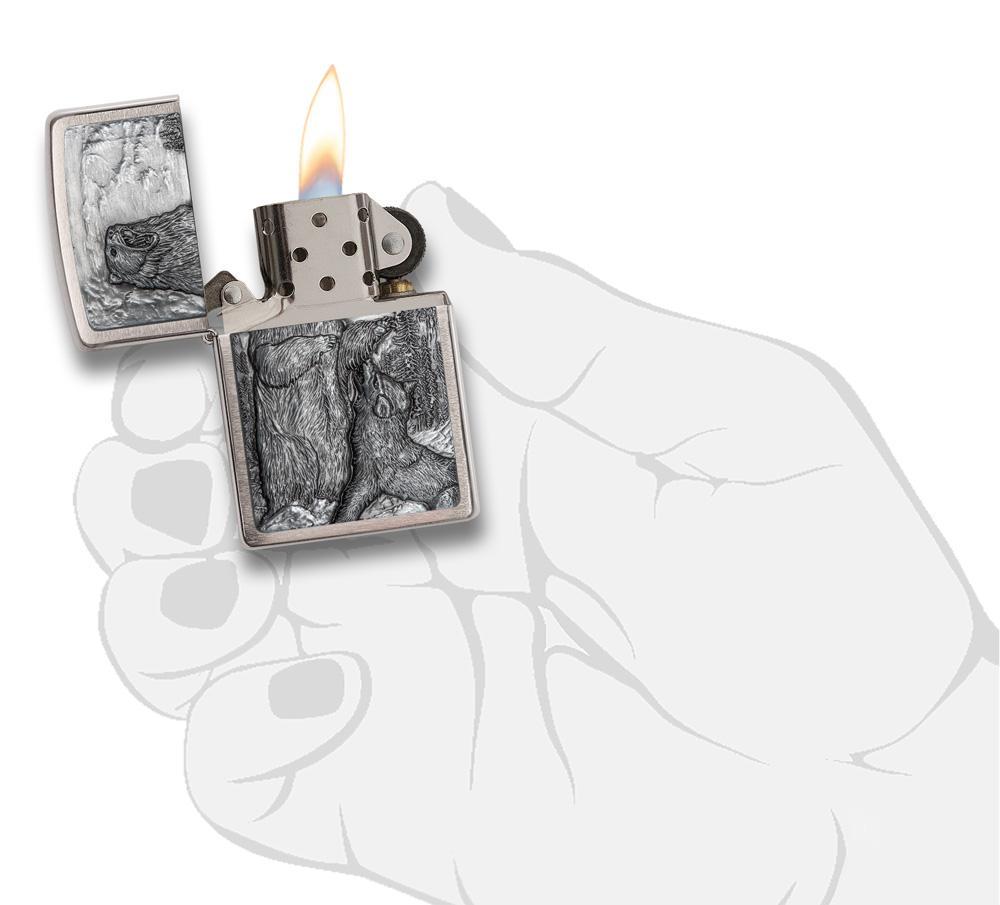 Bật Lửa Zippo Bear vs. Wolf 29636