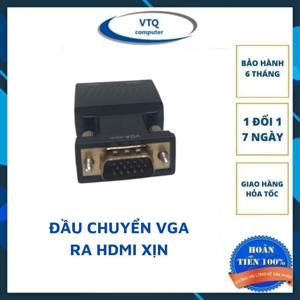 Đầu chuyển đổi VGA sang HDMI kèm cáp âm thanh và đầu ra hỗ trợ 1080P