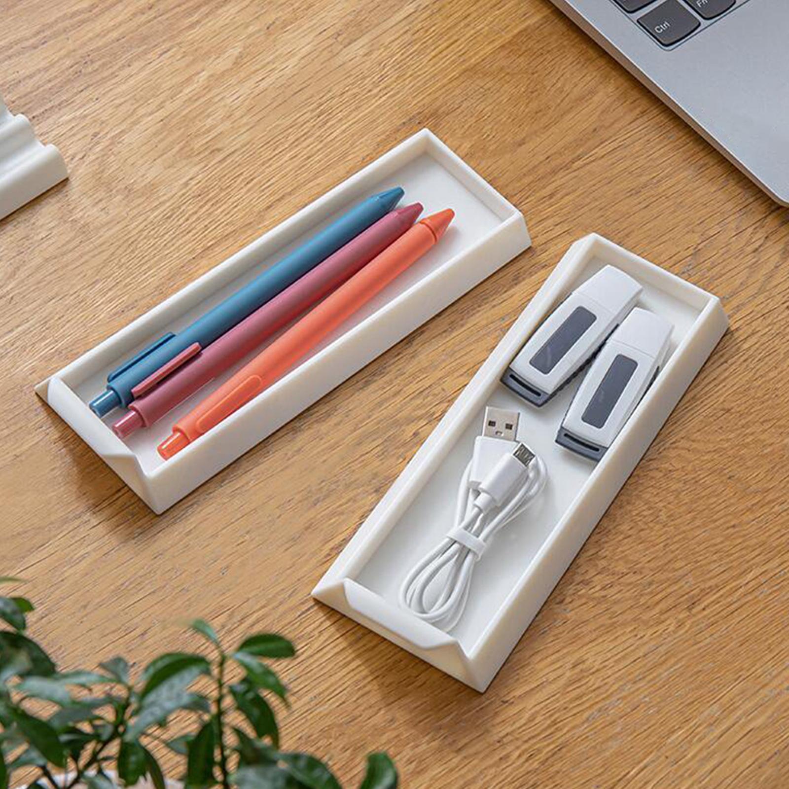 Creative Pen Holder, Desktop Pen Pencil Box, Multipurpose Makeup Brush Holder Mobile Phone Holder Desk Accessories for Bathroom Birthday Gifts