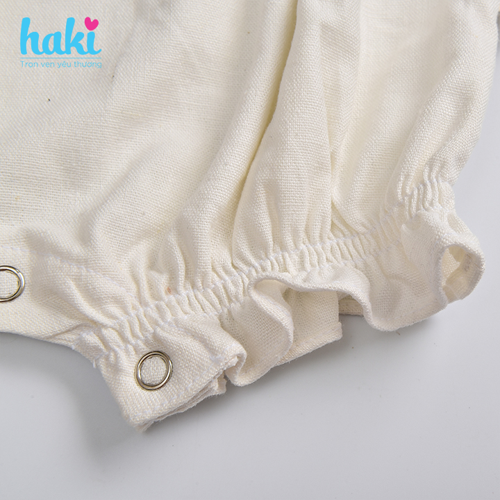 Bộ romper cánh tiên xếp ly ngực cho bé gái Haki BL002, bộ body cho bé, baby bodysuit, set áo liền quần cho bé từ 6-13kg
