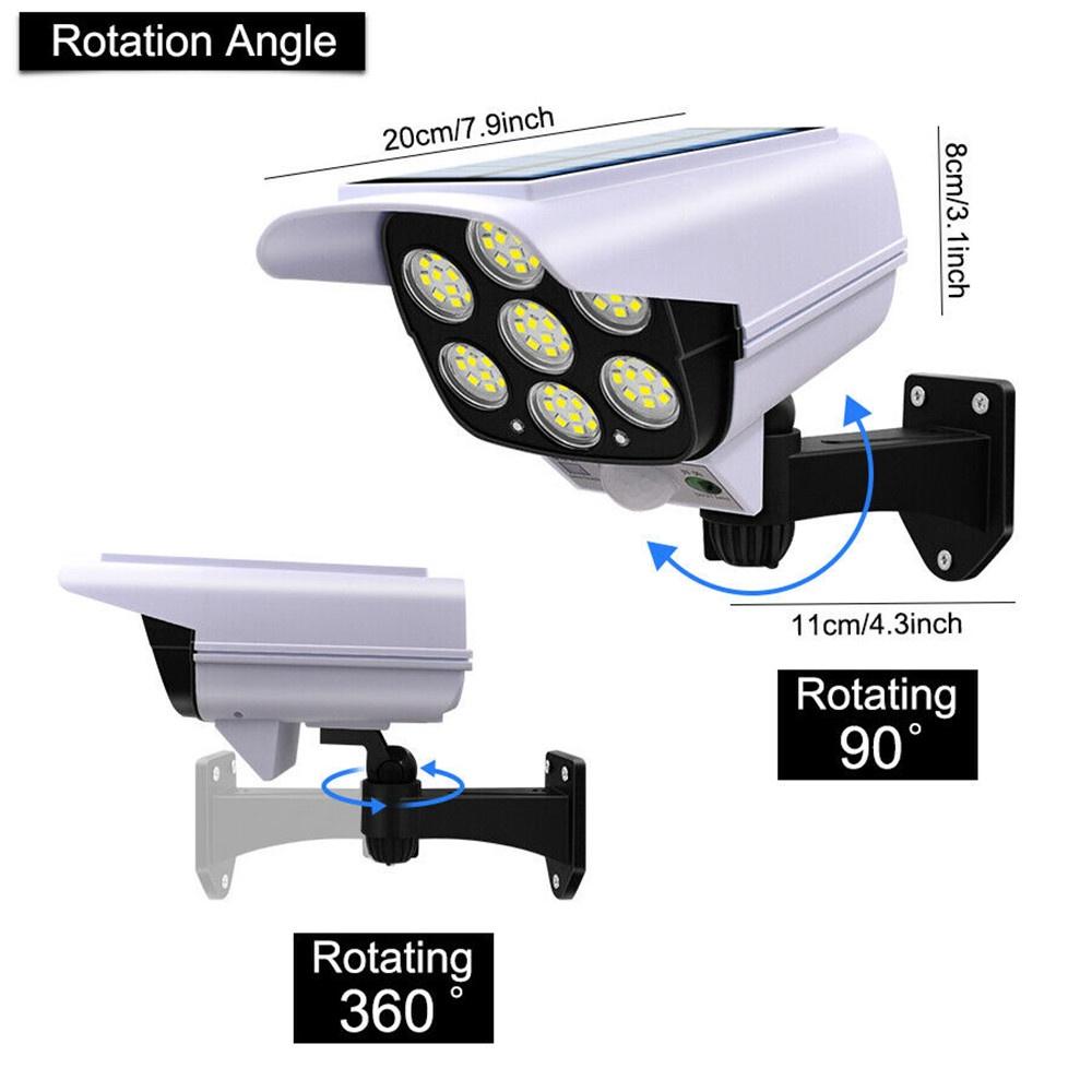 Đèn LED 77 Bóng 77 Bóng Cảm Biến Chuyển Động Sử Dụng Năng Lượng Mặt Trời Chống Thấm Nước IP65 Không Dây Cảm Biến Chuyển Động Ngoài Trời Kèm Phụ Kiện